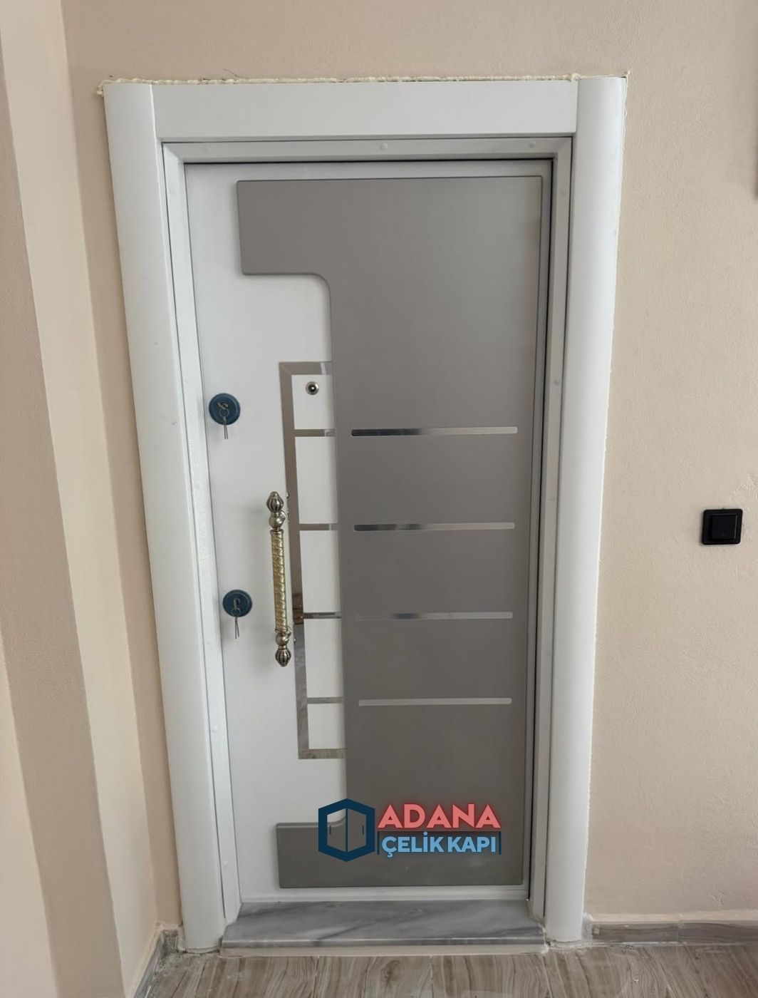 AÇK-1003 PVC Kaplama Çelik Kapı