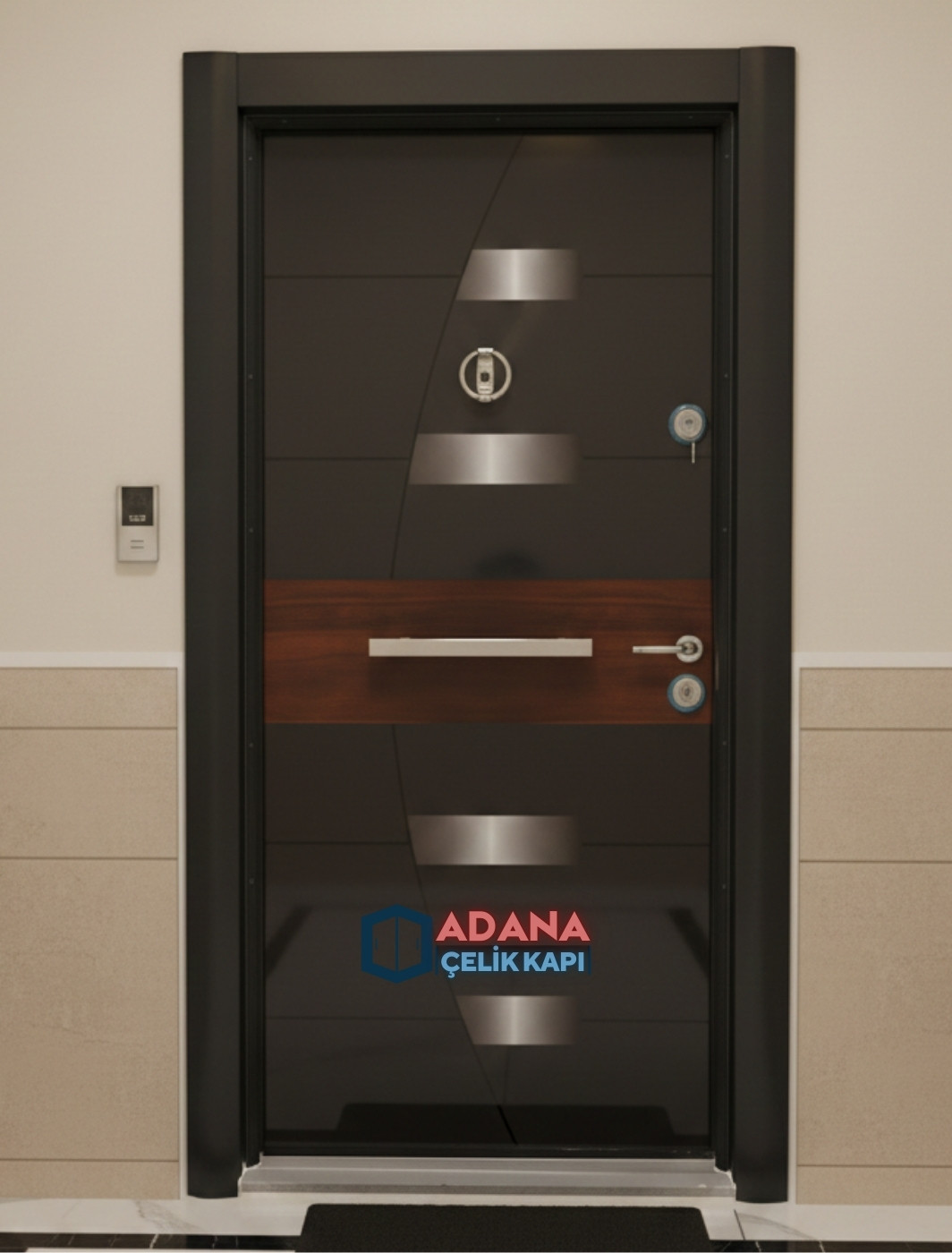 AÇK-1305 ultralam yüzey dayanıklı çelik kapı modeli