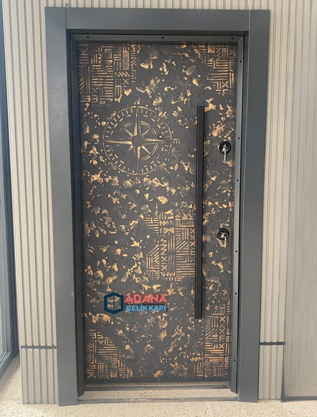 AÇK-2020 İtalyan Sıva PVC Kaplamalı Çelik Kapı
